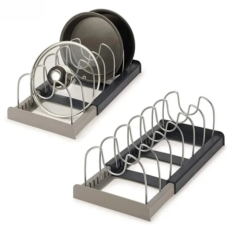 Organisateur Placard Cuisine Extensible - Rangement Ustensiles Acier